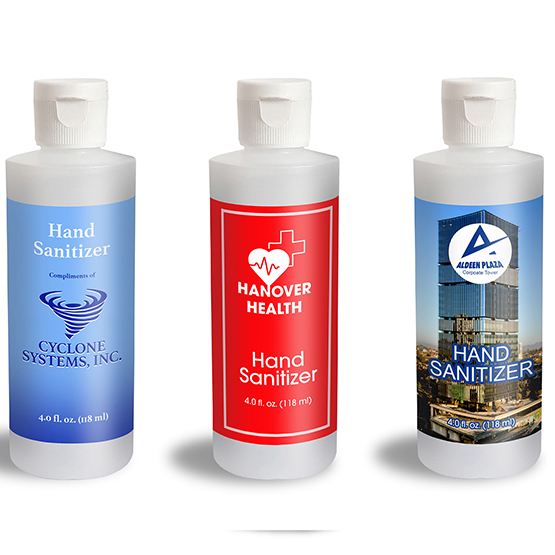 4oz Custom Branded Hand Sanitizer by PromoSoap